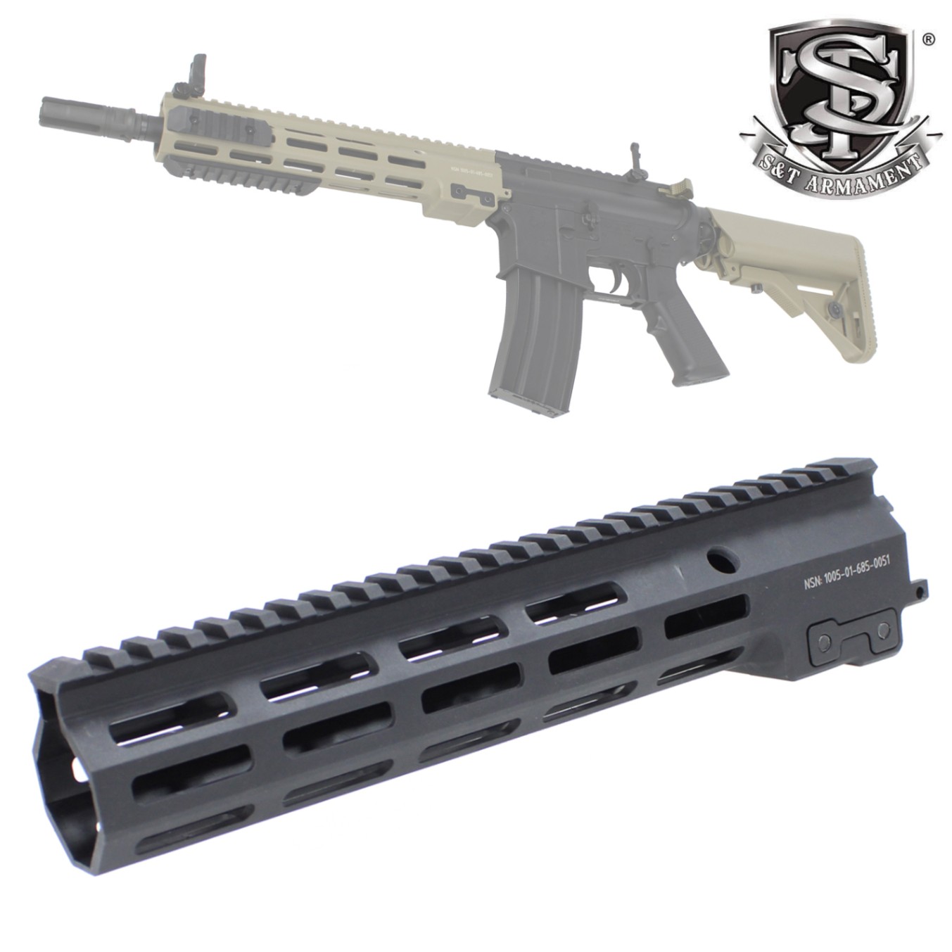 SMR Mk16タイプ ハンドガード 10.5インチ FDE メーカー別セール・S&T】S&T GEISSELE SMR MK16 タイプ 10.5