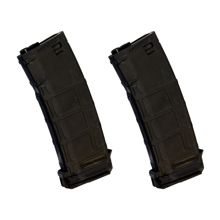 UFC　M16/M4シリーズ用 PMAGタイプ 300連フラッシュマガジン BK ≪2本セット≫
