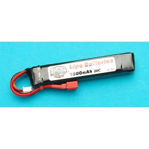 G&P　11.1V 1000mAh リポバッテリー 【T型コネクター：T型（ラージ）】