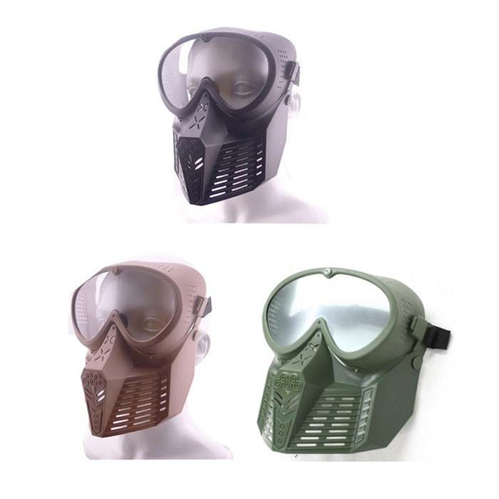 【厳選特価】 フルフェイス ゴーグル レンズタイプ 角