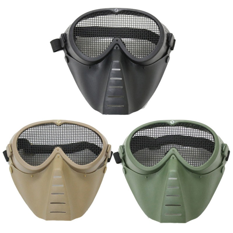 【厳選特価】フルフェイスゴーグル スチールメッシュ 丸