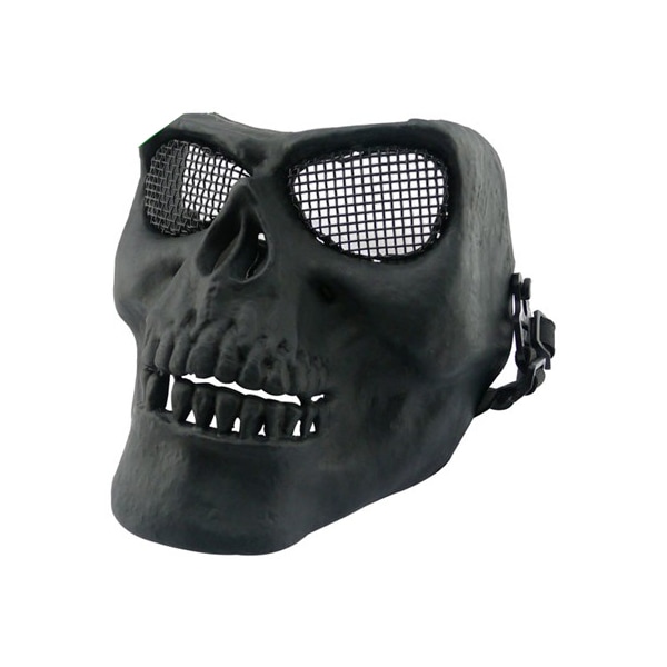 S&T　V2 スカルマスク スチールメッシュ BK