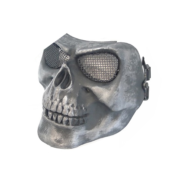 S&T　V2 スカルマスク スチールメッシュ SILVER