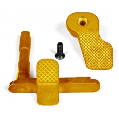 APS　M16/M4 アンビ マガジンキャッチ GD