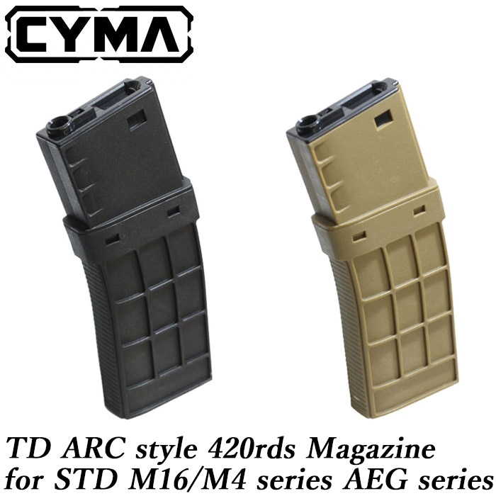 【厳選特価】STD M16/M4シリーズ AEG用 TD ARCタイプ 420連マガジン