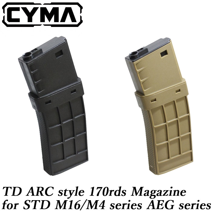 【厳選特価】STD M16/M4シリーズ AEG用 TD ARCタイプ 170連マガジン