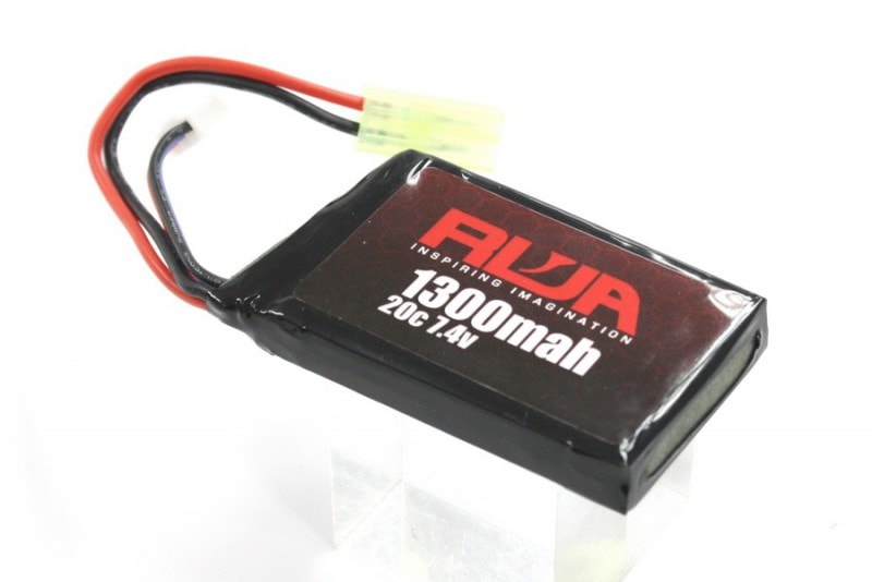RWA（Red Wolf Airsoft）　PEQタイプ 7.4v 1300mAh (20C) リポバッテリー