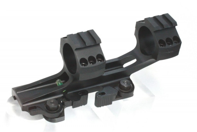 UFC　Larueタイプ 25/30mm QDスコープマウント キャンティ BK