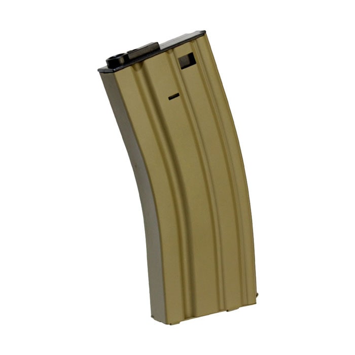 【B品】UFC　M16/M4シリーズ用 スチール製120連スプリングマガジン SAND【倉庫より出荷】