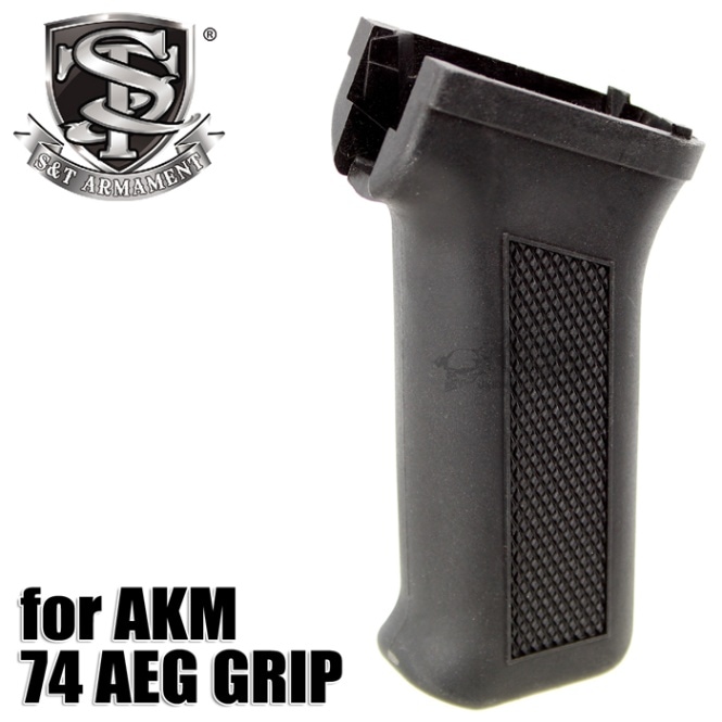 【10月16日再入荷】STD AKM/AK74シリーズ電動ガン用 グリップ BK