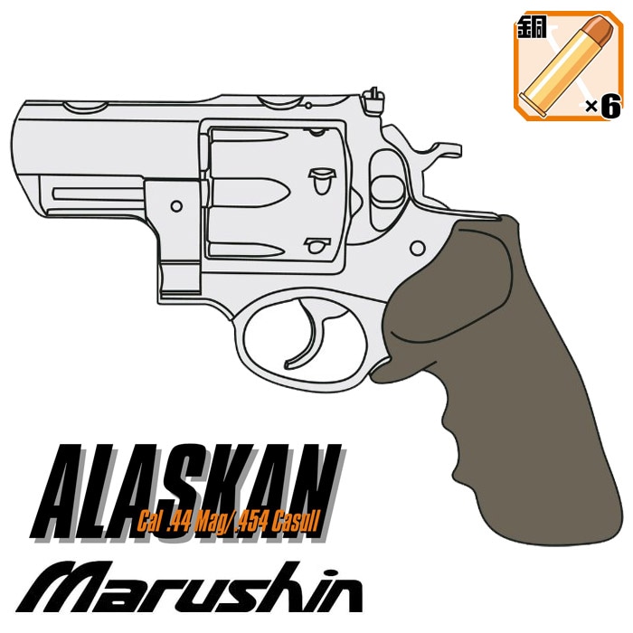 【店舗から発送】【25年12月頃以降再販予定】スーパーレッドホーク アラスカン ガスリボルバー【予約受付中】