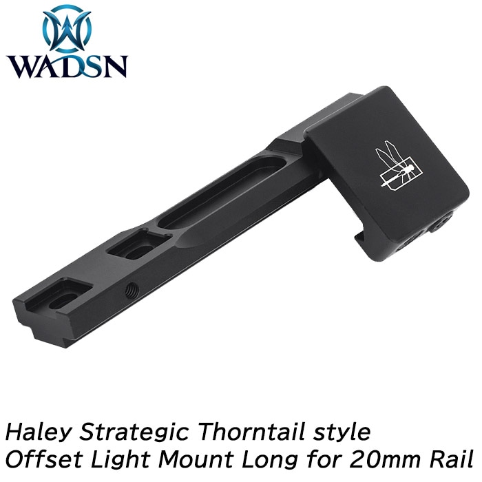 20mmレイル用 Haley Strategic Thorntail オフセットライトマウント ロング