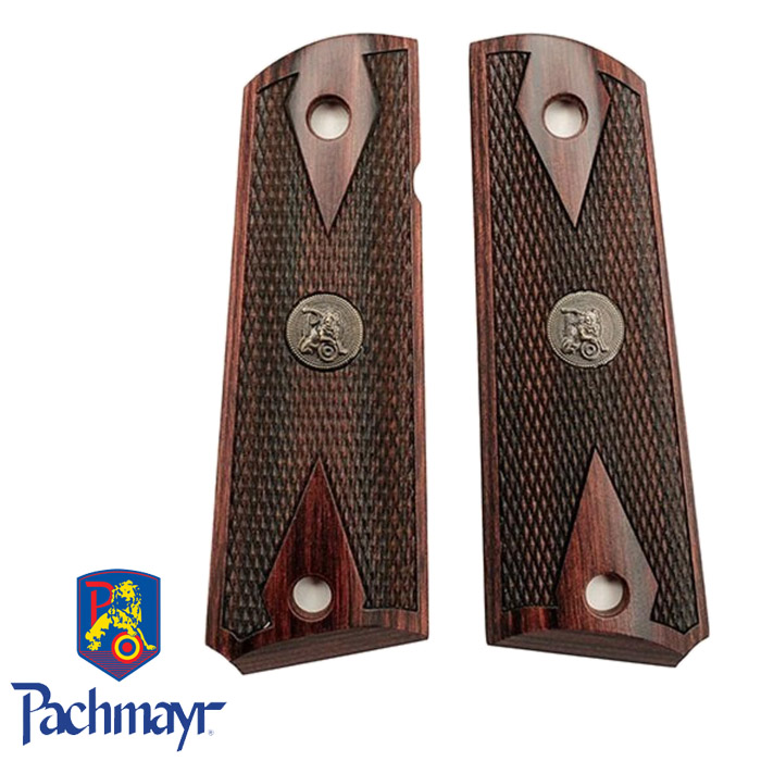 1911シリーズ用 Wダイアモンド チェッカー ローズウッド グリップ