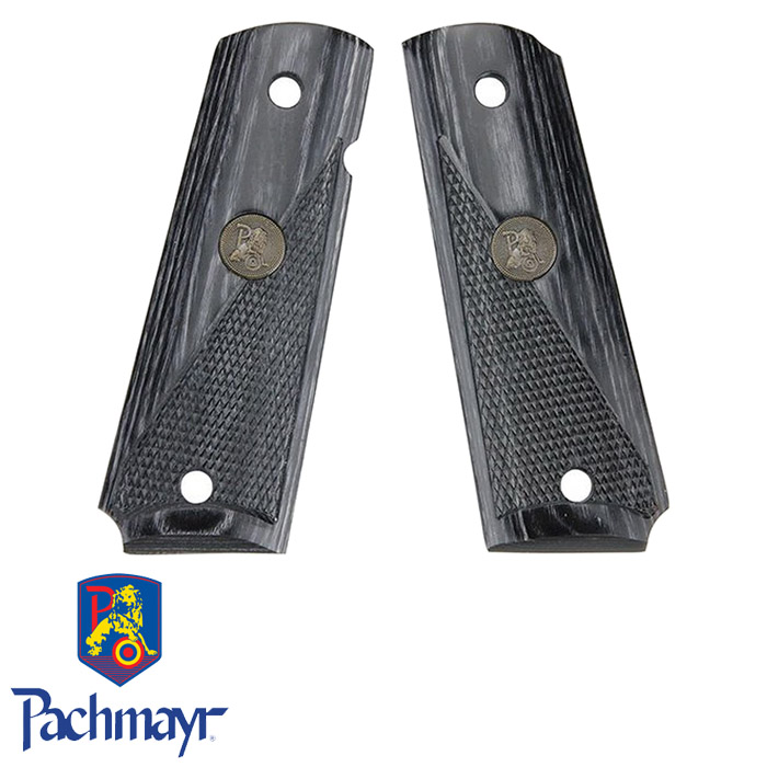 1911シリーズ用 ハーフチェッカー チェッカー チャコール グリップ