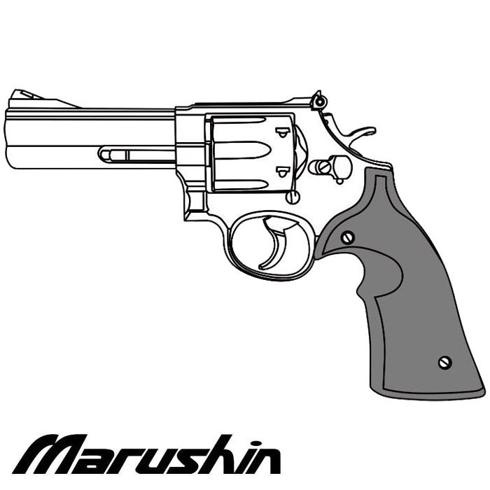 【店舗発送】M586 4インチ モデルガン プラグリップ ≪組立キット≫
