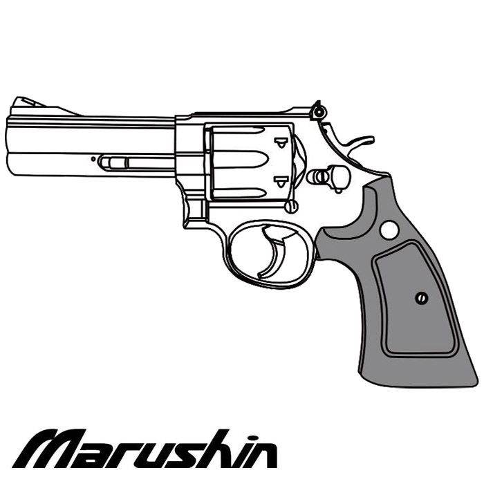 M586 4インチ モデルガン 木製グリップ ≪完成品≫