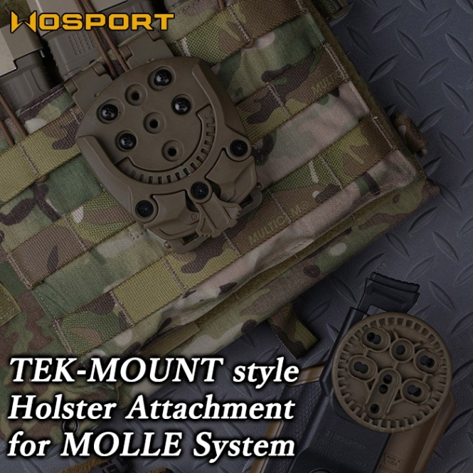 MOLLE用 TEK-MOUNTタイプ ホルスター アタッチメント