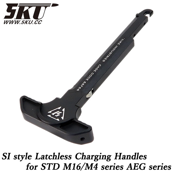 STD M16/M4シリーズ AEG用 Strikeタイプ ラッチレス チャージングハンドル BK