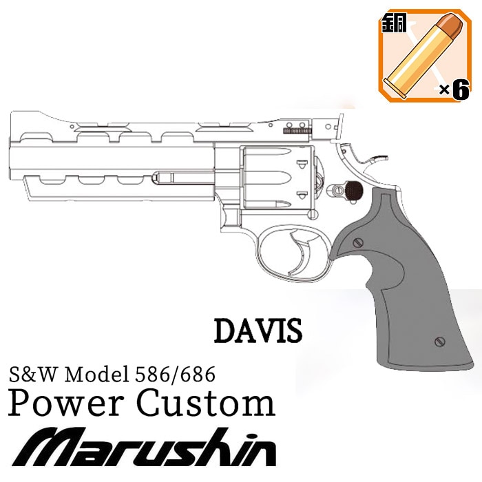店舗発送】【8月以降新発売】S&W Model 586/686 Power Custom ガス