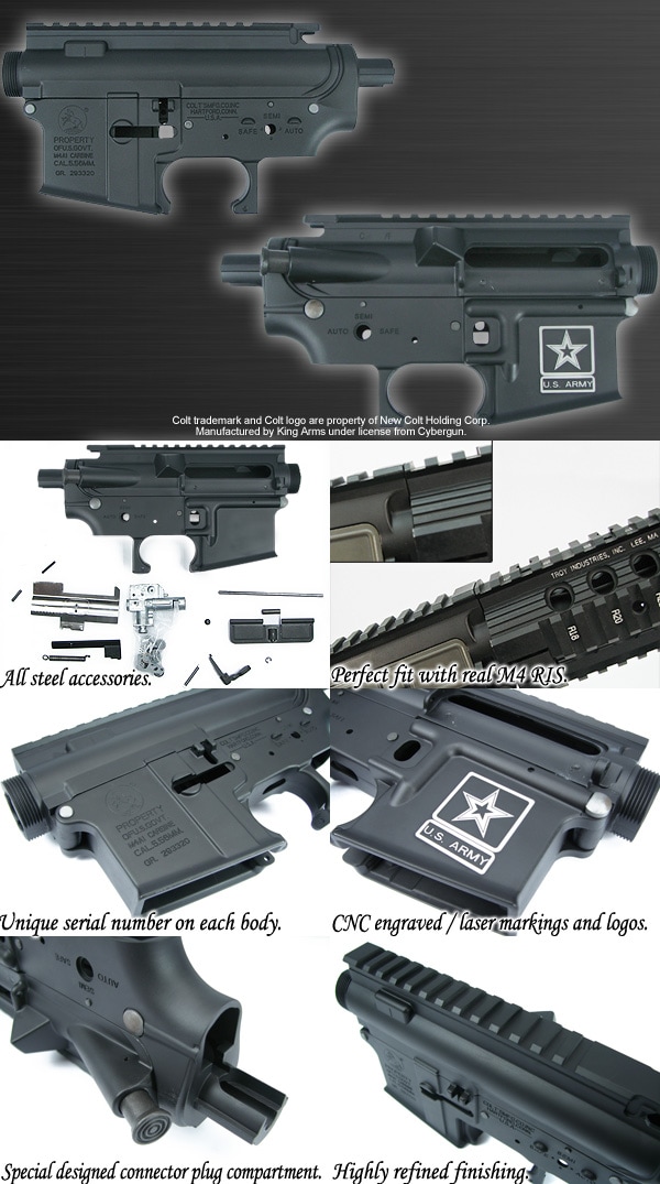 KING ARMS　M16/M4用 Colt/アメリカ陸軍 メタルフレーム