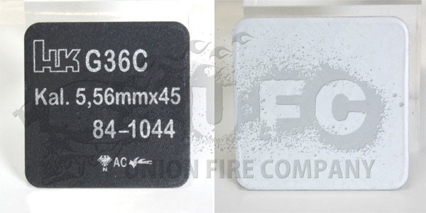 WE-TECH　G39C ガスブローバック用 リアル刻印プレート