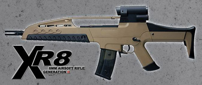 電動ガン　XR8 SRC H&K XM8 フルサイズ電動ガン NV Olive (JP Ver.) エアガン