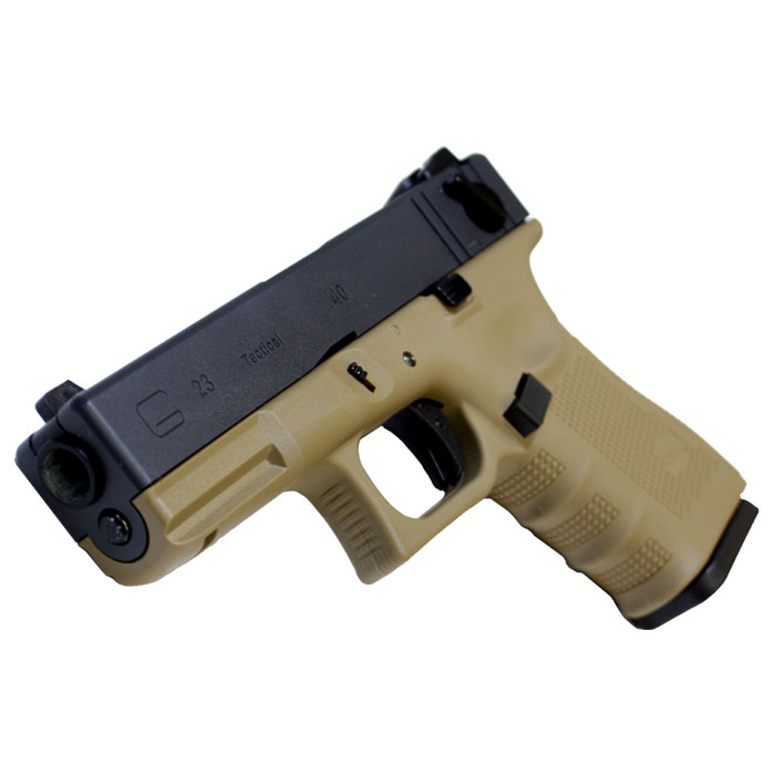 WE-TECH　GLOCK23 Gen.4 ガスブローバック TANフレーム ≪フルオート≫