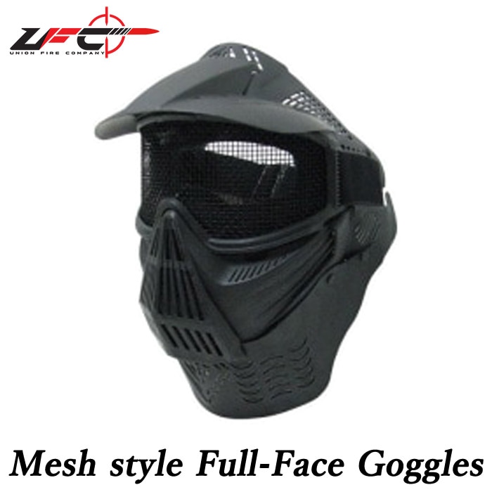 メッシュタイプ フルフェイスゴーグル BLACK