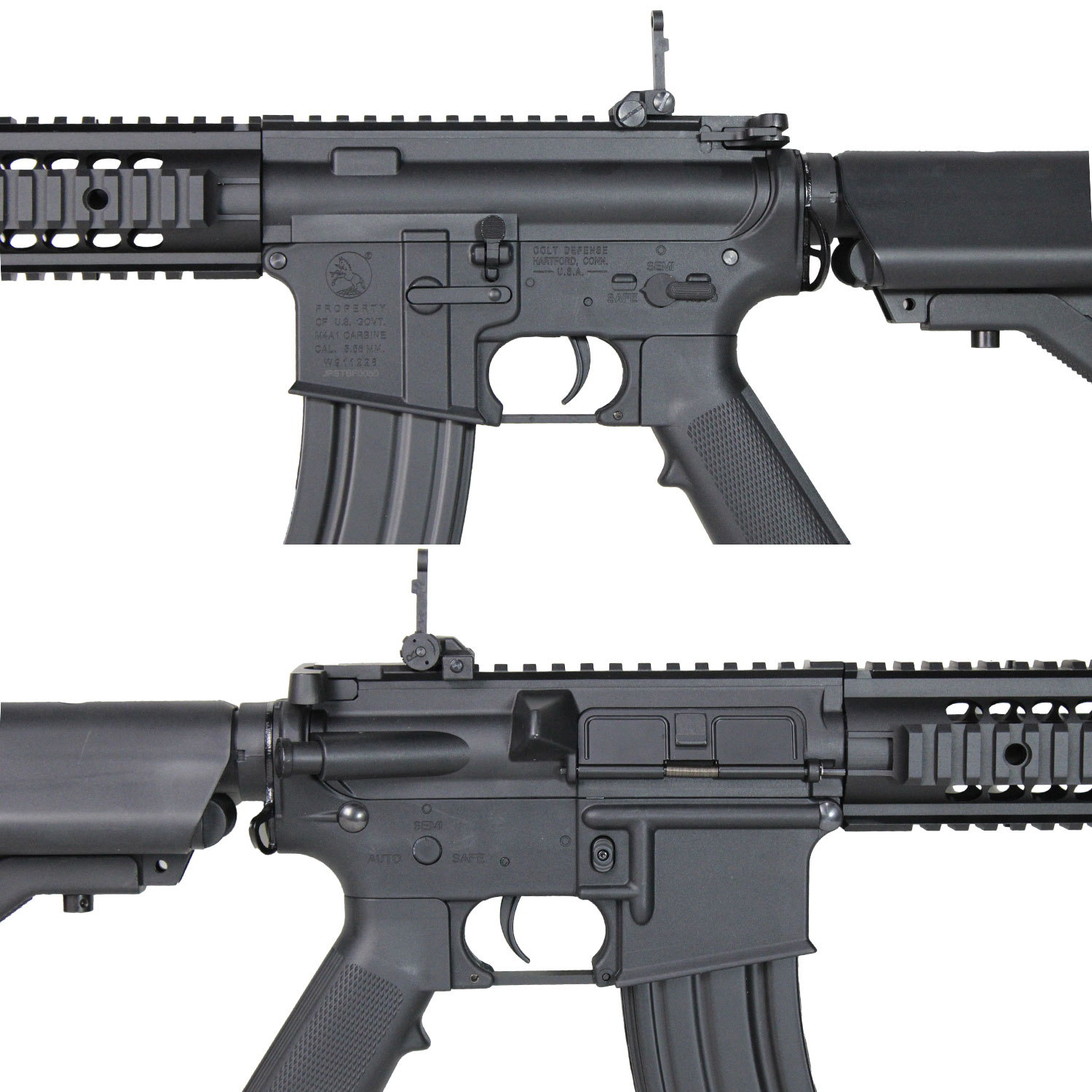 【店舗から発送】【B品】M4 FF5インチ チャレンジャーライン G3電動ガン BK ≪COLT刻印≫