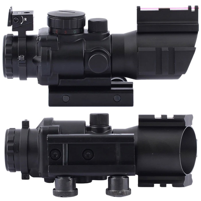 4×32 R/G/B ダブル レイル スコープ BK