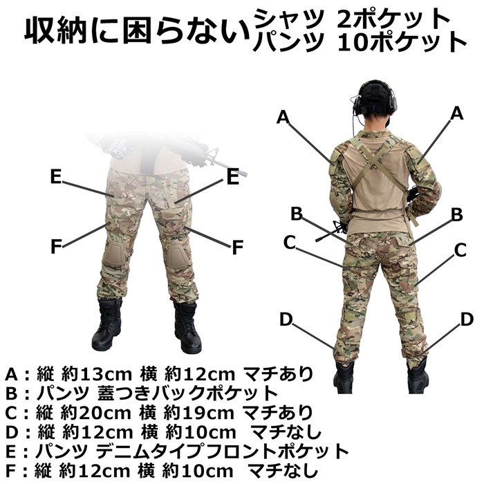 【7月7日再入荷】コンバットBDU 上下セット