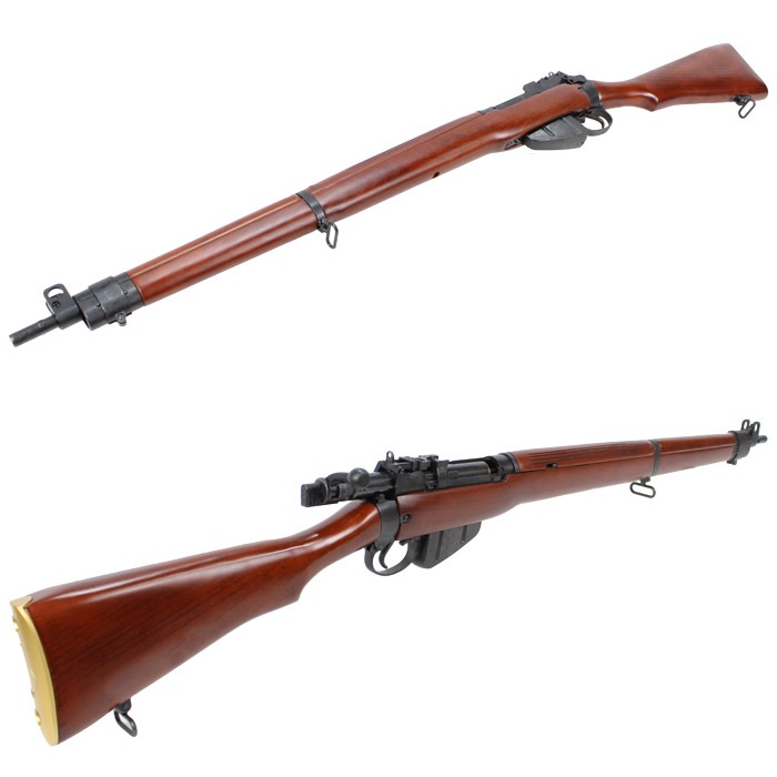 【WEB限定 裏爆裂祭】【セミハードガンケース サービス】Lee Enfield No.4 Mk I エアコッキングライフル リアルウッド ≪注文後1営業日で出荷≫