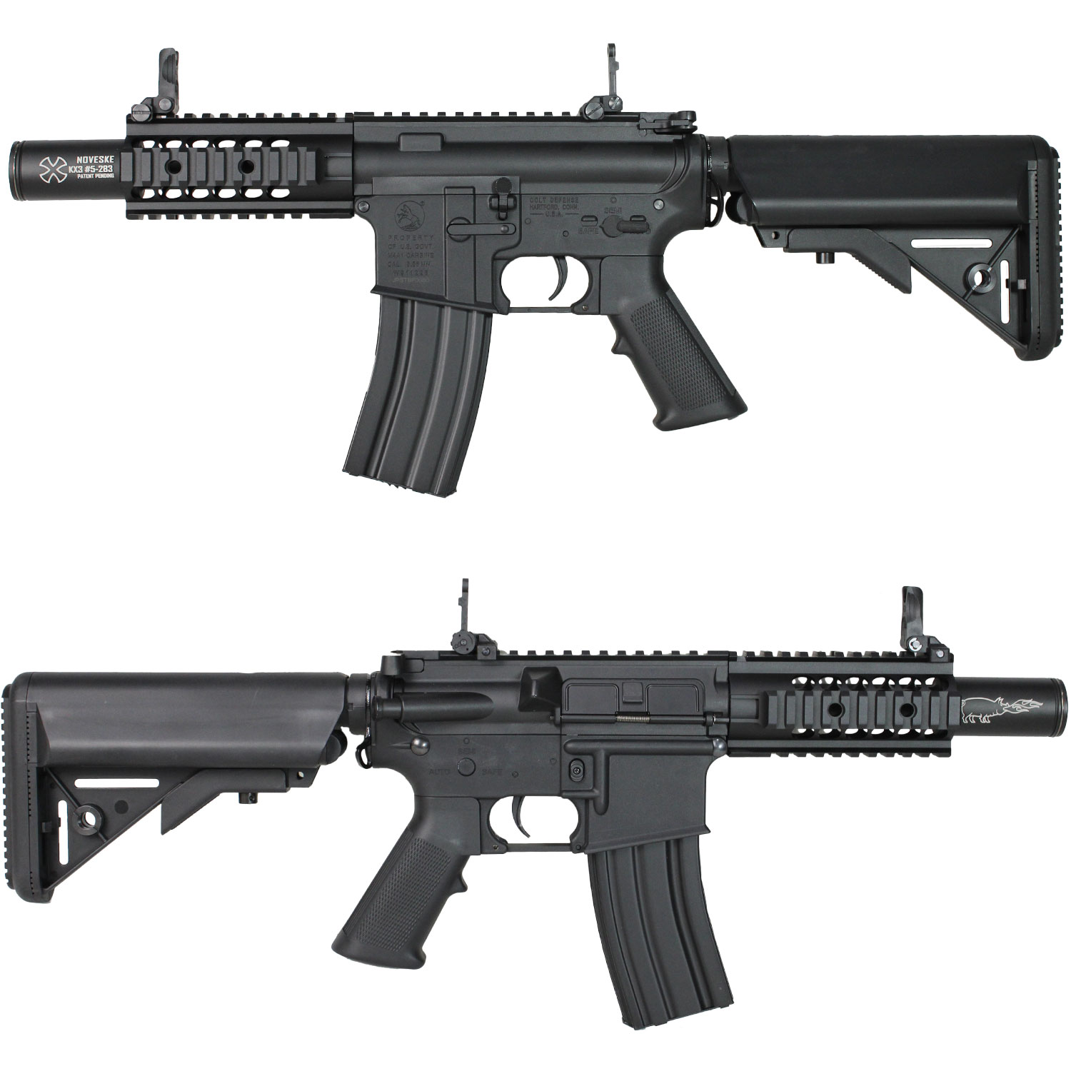 【12月2日再入荷】M4 FF5インチ チャレンジャーライン G3電動ガン BK ≪COLT刻印≫≪電子トリガー搭載≫