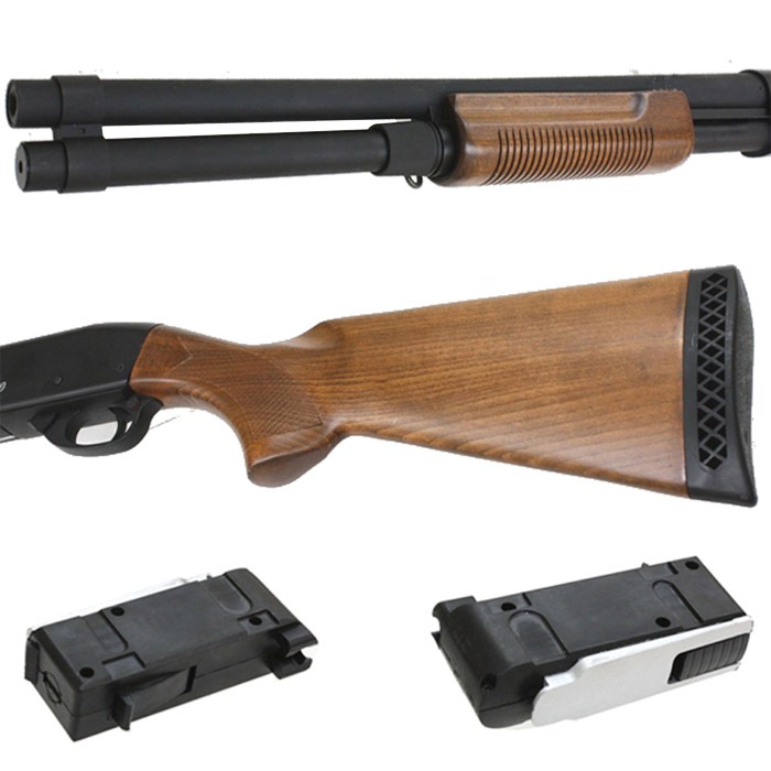 【12月頃入荷予定】M870 ロング リアルウッド エアコッキング ショットガン【予約受付中】
