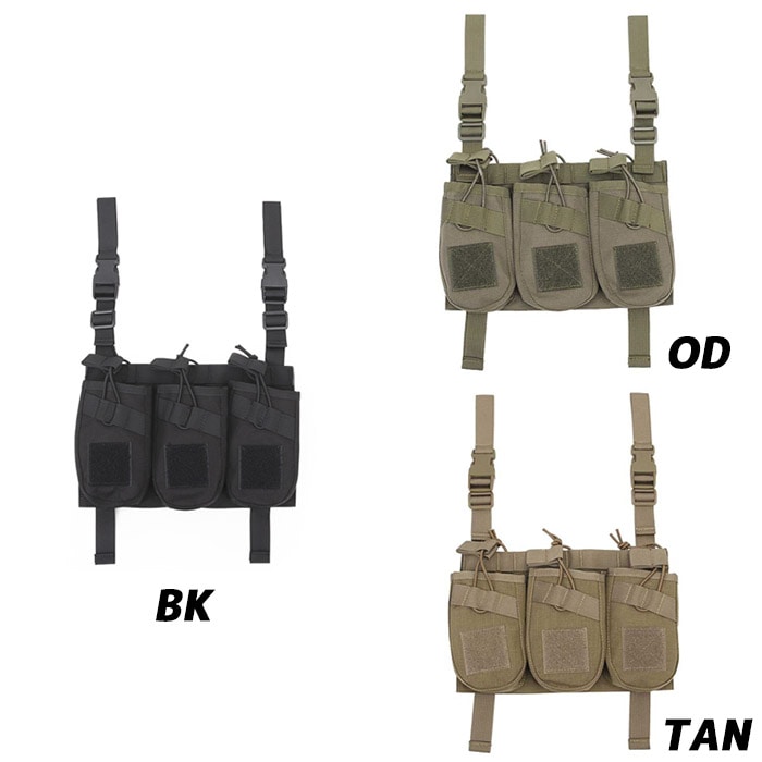 モジュラー チェストリグ ポーチ AK トリプル オープンマグ | 海外