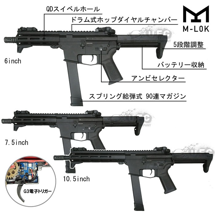 【店舗発送】UDP-9 7.5インチ G3フルメタル電動ガン≪電子トリガーシステム搭載≫