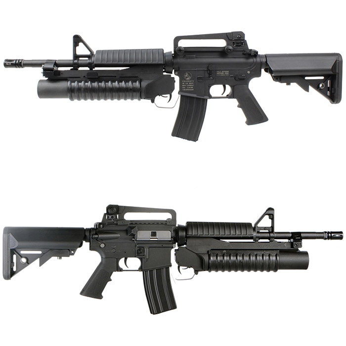 M4グレネードランチャー電動ガン S＆T、電動ガン「M4A1 スポーツライン電動ガン with M203
