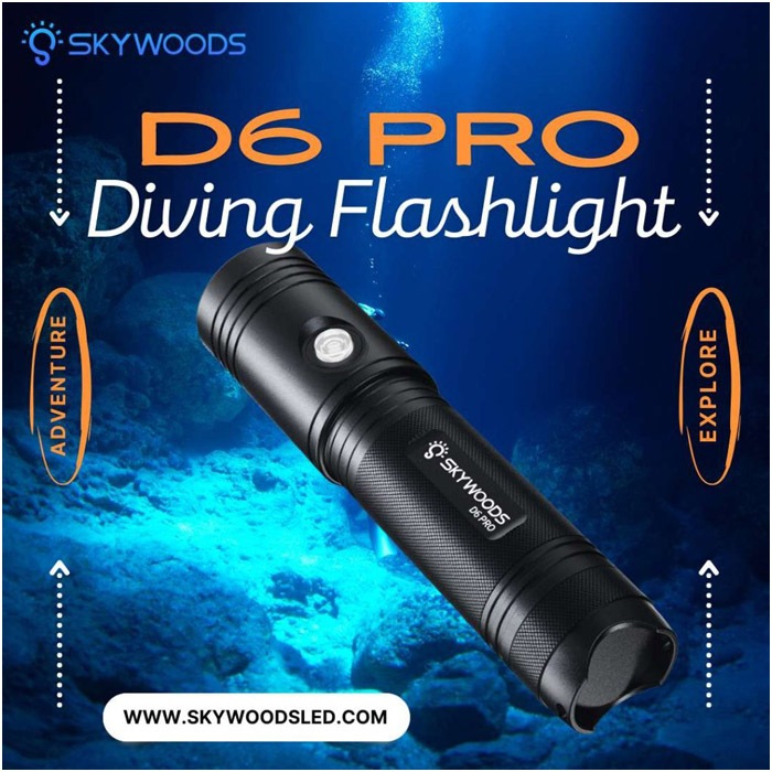 D6 Pro Diving Flash Light