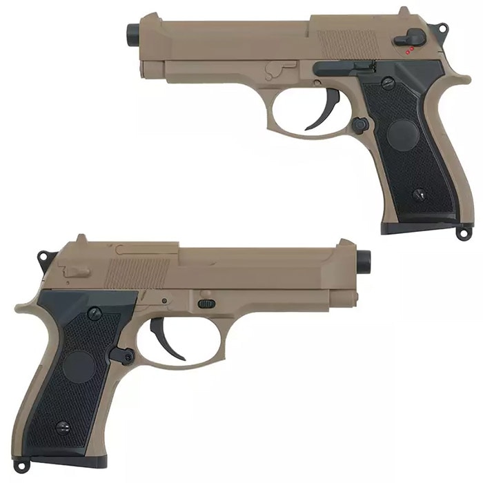 M92F MOSFET 電動ハンドガン TAN