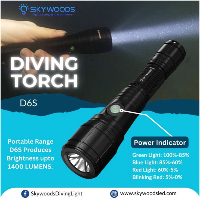 D6S Diving Flash Light