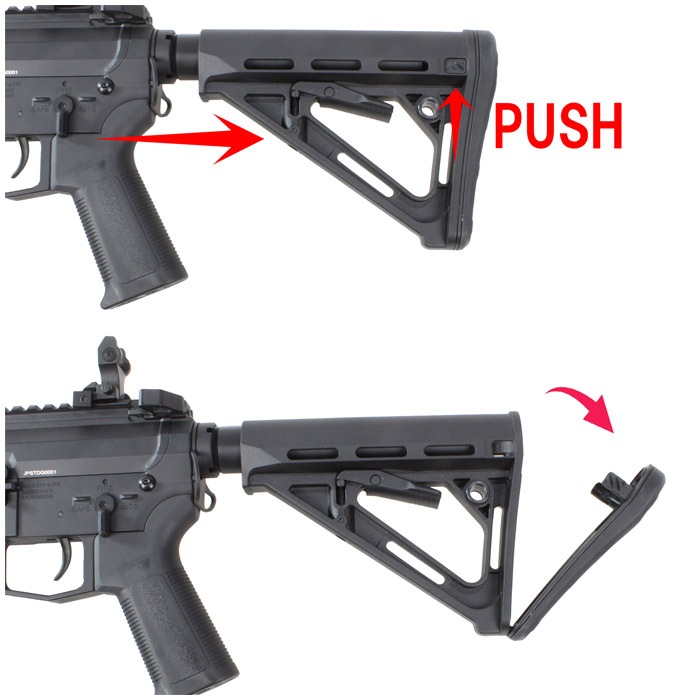 UDP-9 7.5インチ Mスタイル ストック G3フルメタル電動ガン BK ≪電子トリガーシステム搭載≫