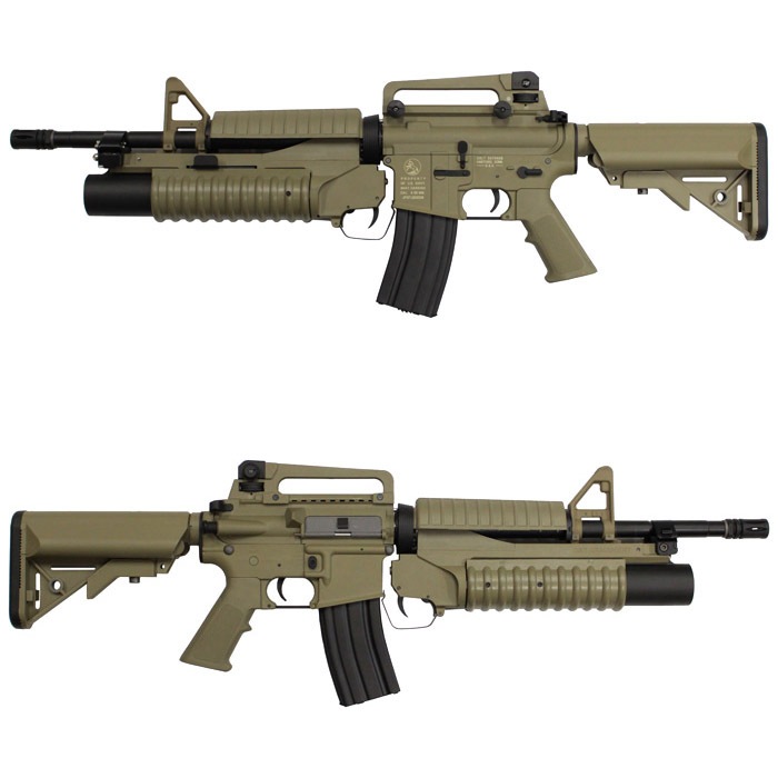 【GMTセット】S&T　M4A1 スポーツライン G3電動ガン DE with M203 ショート