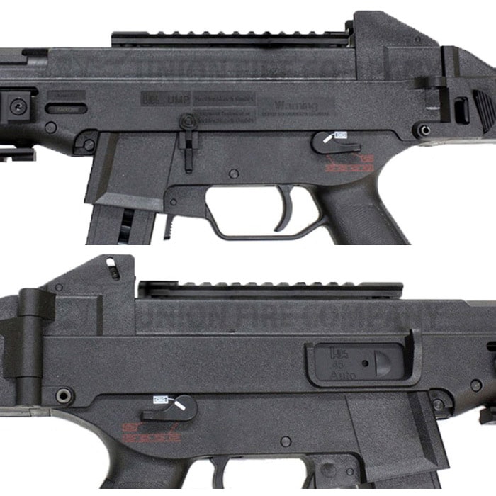 東京マルイ　UMP45ブラック サイレンサーとフォアグリップ付き 東京マルイ UMP45ブラック サイレンサーとフォアグリップ付き