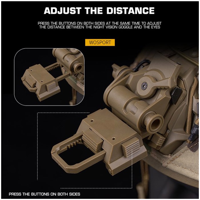 WILCOX L4 G24タイプ ナイロン NVGマウント | 装備,ヘッドギア,その他