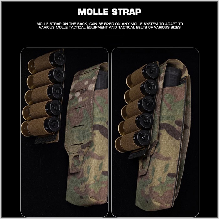 ストック用MOLLEシステム&シェルホルダー(１発用✕４) ストック用MOLLEシステム&シェルホルダー(1発用✕4) ストック用MOLLE
