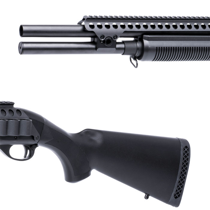 【店舗から発送】M870 Tac. 固定ストック ロングバレル フルメタルショットガン BK