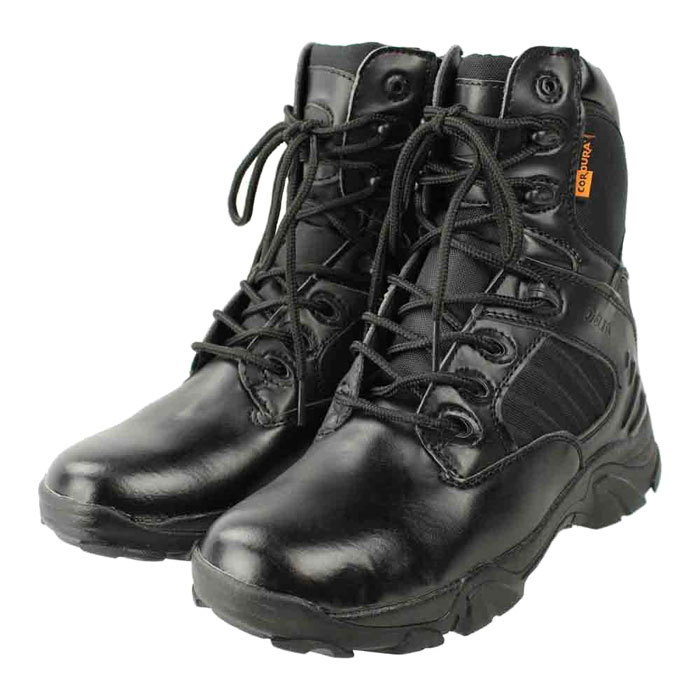 【2月25日再入荷】ノーブランド　DELTAタイプ コンバットブーツ フル BK