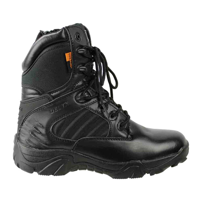 【2月25日再入荷】ノーブランド　DELTAタイプ コンバットブーツ フル BK