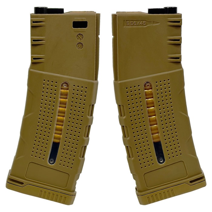 STD M16/M4シリーズ AEG用 IMI LANCERタイプ 150連マガジン DE