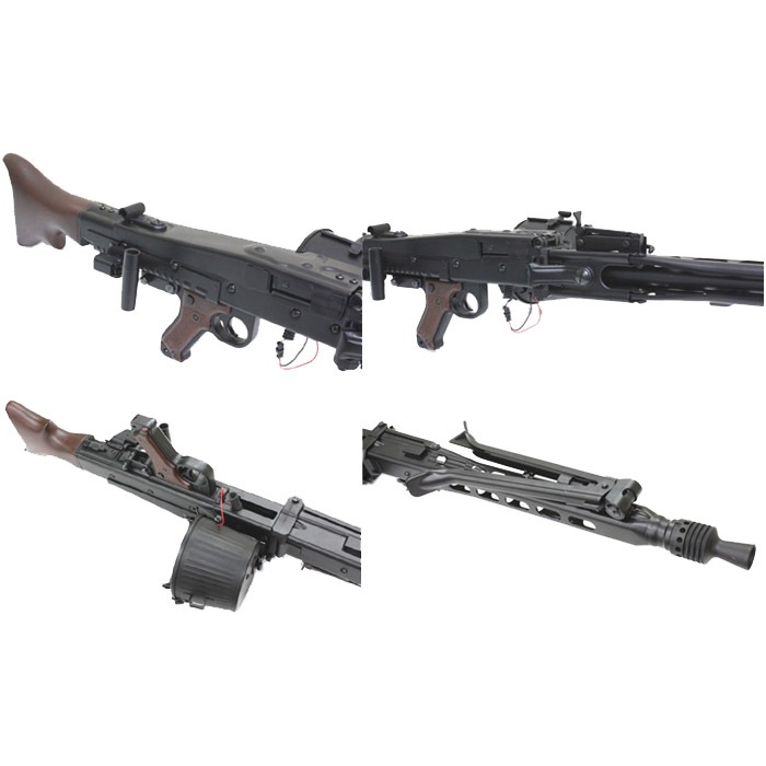 MG42 フルメタル電動ガン リアルウッドストック ≪ファイアートレーサー内蔵 / セミハードガンケース付≫